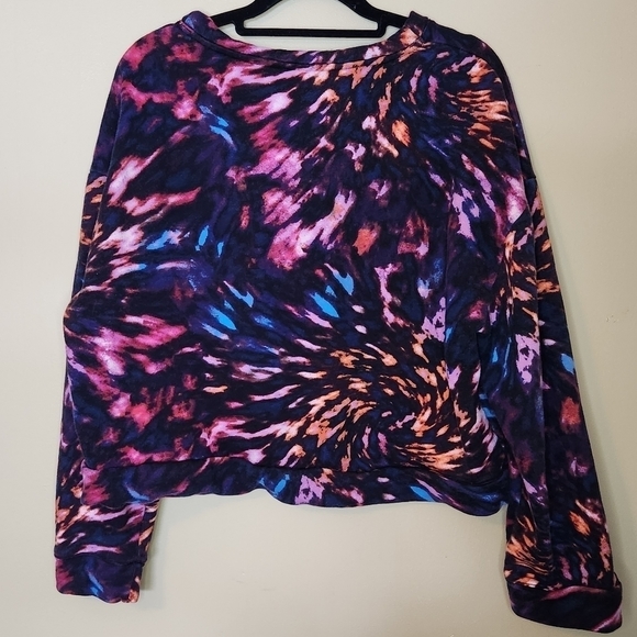 JUICY by Juicy Couture Semi cropped multi color sweatshirt Size XL - Picture 2 of 8